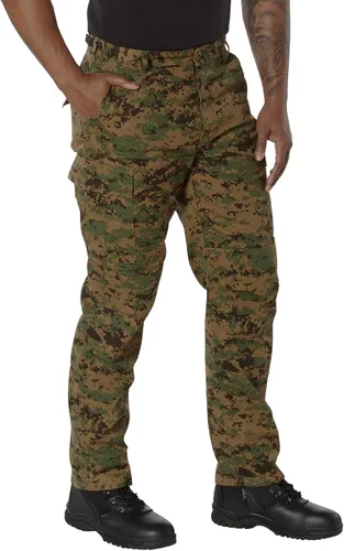 Vista 41 de Rothco: pantalones tácticos BDU – Pantalones cargo resistentes para senderismo al aire libre, EDC, uniforme de trabajo Uniforme de combate