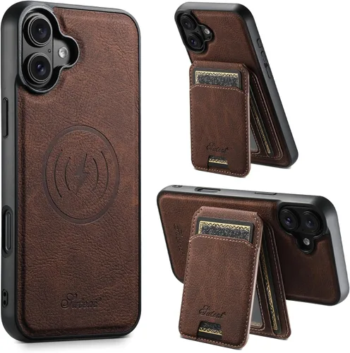 Vista 24 de PASNEW Funda para Pixel 9 Pro XL, Cartera de Cuero Premium con Soporte para Tarjetas [3 Tarjetas] con Soporte Plegable y Cubierta Magnética