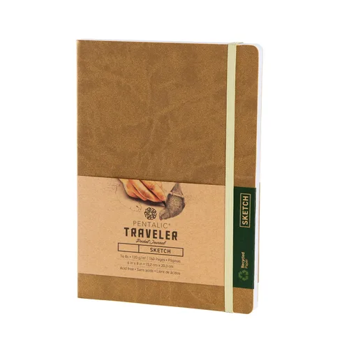 Vista 16 de Cuaderno de bocetos Travelers Dot Grid Pentalic Art, libre de ácidos