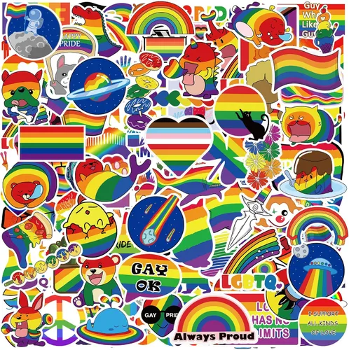 Vista 7 de Pride MLM - Paquete de 50 calcomanías (impermeables, LGBTQ)