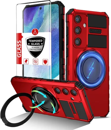 Vista 41 de Funda magnética para Samsung Galaxy Note 20 Ultra compatible con carga inalámbrica MagSafe, con 1 protector de pantalla, anillo de soporte integrado