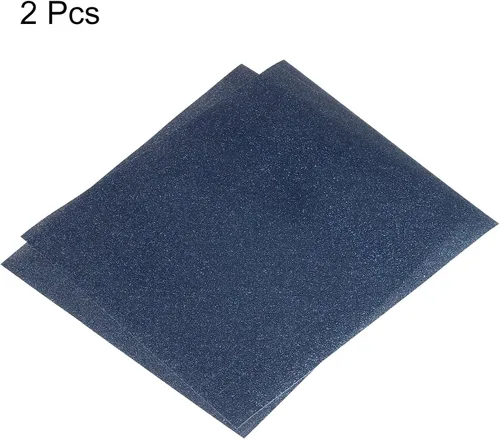 Vista 3 de MECCANIXITY Vinilo de transferencia de calor con purpurina para planchar, azul marino, 12 x 10 pulgadas, para camisetas, bolsas, zapatos, sombreros