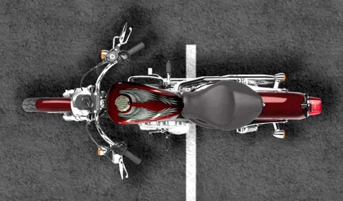 Vista 2 de Adhesivos de ala (negro) para Harley Davidson Honda Shadow y todos los cascos de motocicletas