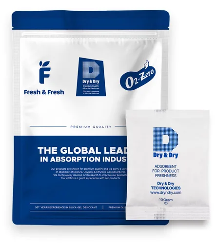 Vista 24 de Dry & Dry 0.02 oz [50 paquetes] Paquetes de gel de sílice seguros para alimentos y farmacéuticos desecantes - Paquetes de gel de sílice Tyvek®