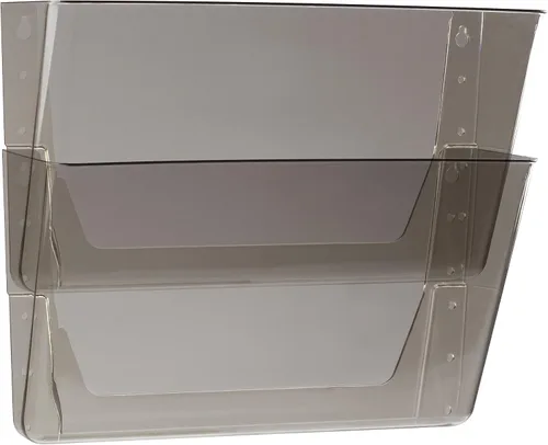Vista 27 de Storex Archivadores de pared, tamaño legal, 16 x 10.55 x 4 pulgadas, transparentes, juego de 2 (70224A06C)