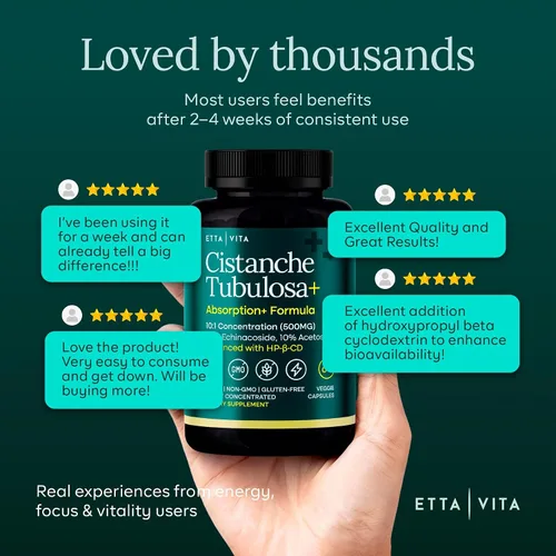 Vista 6 de Cápsulas potentes de Cistanche Tubulosa (500 mg) Respuesta al estrés, estado de ánimo y apoyo al cortisol