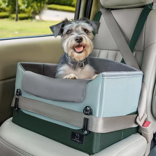 Vista 11 de A 4 Pet Asientos de coche para perros pequeños, menos de 25 libras Gris