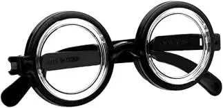 Vista 7 de Anteojos de nerd de plástico, chistosos, armazón negro, Negro
