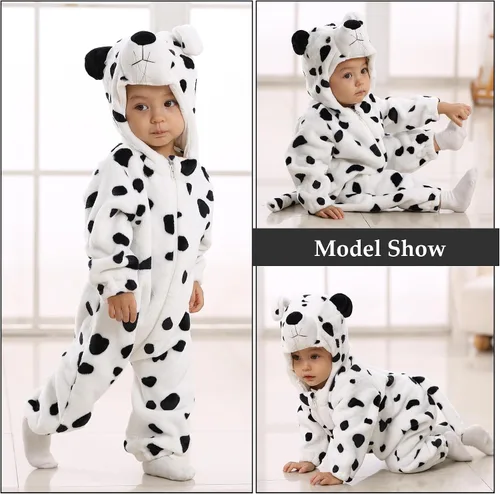Vista 4 de TONWHAR Unisex-Baby Animal Onesie Costume Cartoon Animal Outfit Homewear Kids' One-Piece Rompers