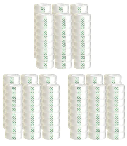 Vista 13 de 6 rollos de repuestos de cinta transparente, cada rollo de 1 pulgada, núcleo de 3/4 x 980 pulgadas, para escuela, oficina, hogar.