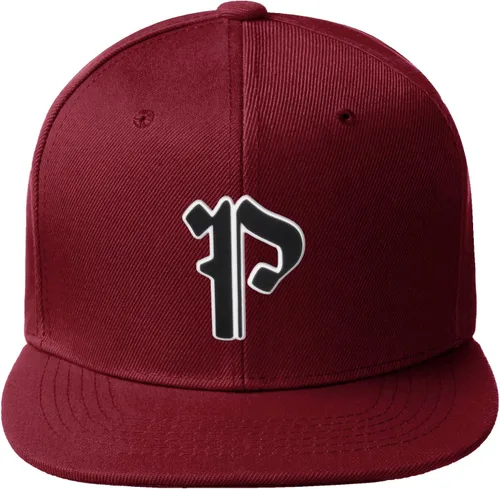 Vista 589 de Daxton Gorra clásica con visera de billete plano con letras del alfabeto inglés antiguo de la A a la Z