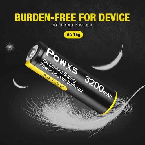 Vista 6 de POWXS Paquete de 24 baterías de litio AA