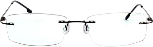 Vista 7 de Agstum Titanium Alloy Flexible Rimless Hinged Frame Optical Eyeglasses Frames