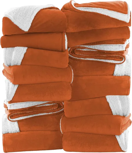 Vista 38 de IR Imperial Rooms Mantas Sherpa de color rosa bebé tamaño King para cama – Paquete al por mayor de 9 mantas Sherpa – Manta suave y esponjosa