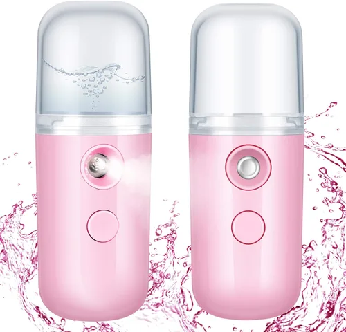 Vista 14 de Honoson 2 Nano Vaporizador Facial Portátil Nano Mister para Extensiones de Pestañas Recargable por USB 1 oz Aparato de Cuidado de la Piel Mano