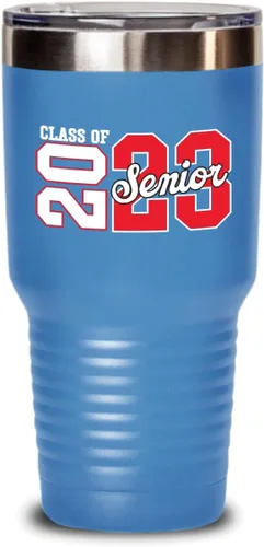 Vista 7 de Class Of 2023 - Taza para personas mayores de 2023, regalos para hijo o hija de secundaria, para niñas y niños, para él y ella, de acero inoxidable