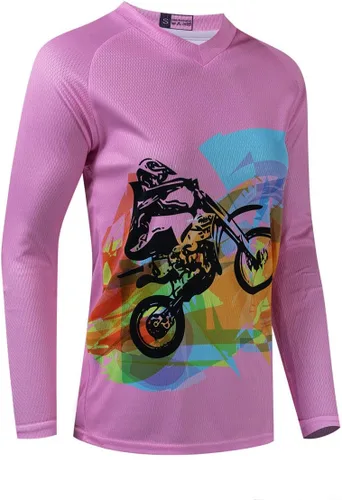 Vista 12 de Camiseta de manga larga MTB para mujer, camiseta de motocross de montaña, motocross, ciclismo, BMX, motocicleta, pesca, carreras