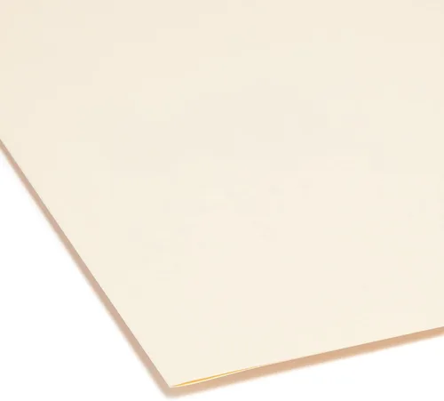 Vista 4 de Smead SuperTab - Carpeta de archivos pesada, pestaña de corte de 1/3 de gran tamaño, tamaño carta, manila, 50 por caja (10401) (paquete de 2)