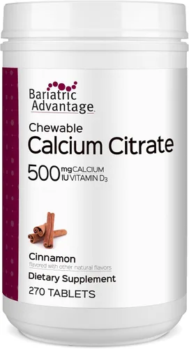 Vista 10 de Bariatric Advantage Citrato de calcio masticable, cereza silvestre, 90