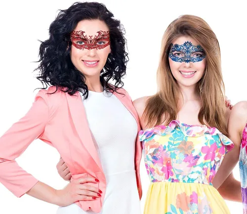 Vista 7 de SIQUK 20 piezas de máscara de encaje para mujer, máscaras venecianas