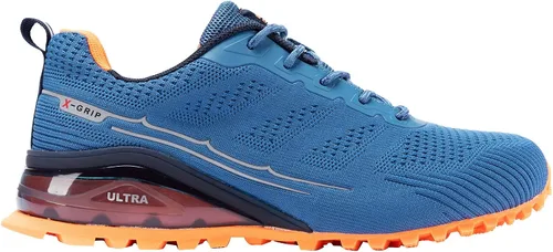 Vista 2 de Kricely Tenis de correr para hombre, para caminar, senderismo, tenis para hombre, tenis cruzado, tenis al aire libre, calzado casual