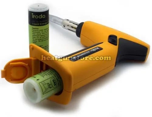 Vista 2 de Iroda SOLDERPRO 180 - Kit de soldador de butano recargable inalámbrico y antorcha