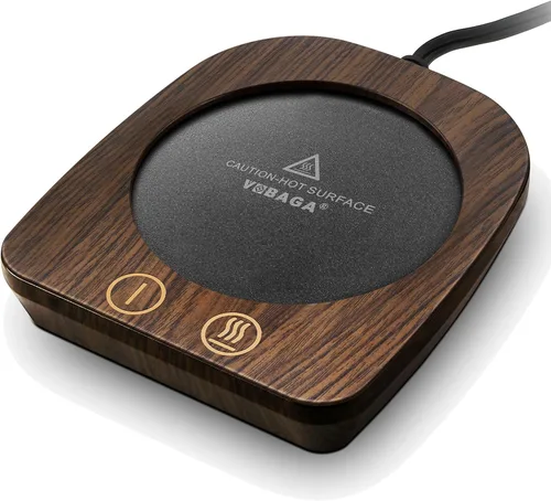 Vista 8 de Vobaga - Calentador de taza de café para el hogar, la oficina, el escritorio, se apaga automáticamente después de 4 horas. Placa calentadora de taza