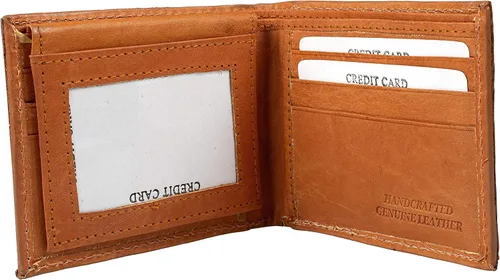 Vista 3 de Paquete Exótico Cuero Genuino Avestruz Cinturón y Cartera Color Coñac