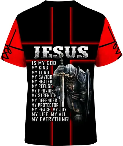 Vista 2 de Camiseta unisex de manga corta con estampado 3D