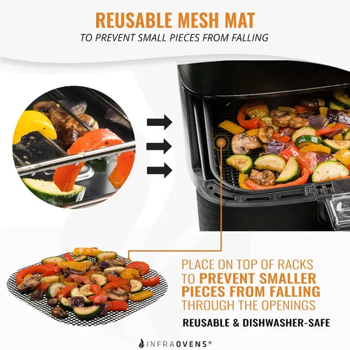 Vista 5 de Rejilla de brocheta para freidora de aire compatible con Cosori, Chefman, Philips y más, accesorios para freidora de aire Kabob de doble estante