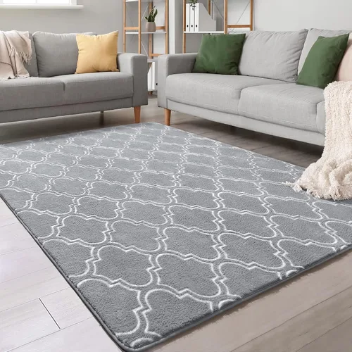 Vista 27 de Chicrug - Alfombra geométrica moderna de 2 x 6 pies para dormitorio o pasillo Negro Geometric