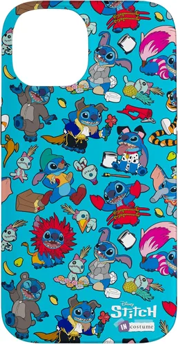 Vista 4 de iPhone 16 Disney 100 Stitch in Costume Disney Characters and Scrump Case