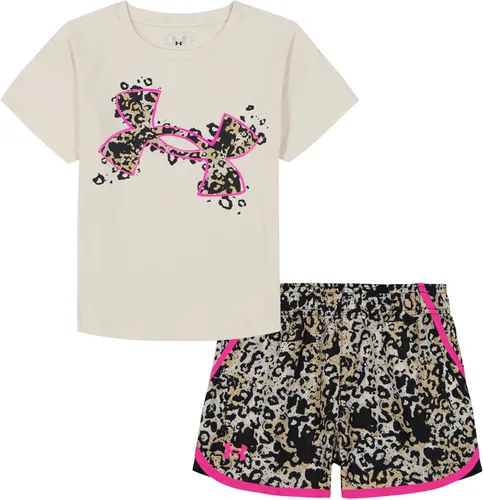 Vista 43 de Under Armour Conjunto de camiseta y pantalones cortos de manga corta de 2 piezas para niña Soft Fabric for Everyday Comfort, Breathable, Lightweight
