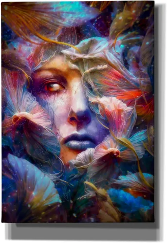 Vista 4 de Epic Graffiti 'Resurgere' por Mario Sanchez Nevado, arte de pared en lienzo, 12"x18