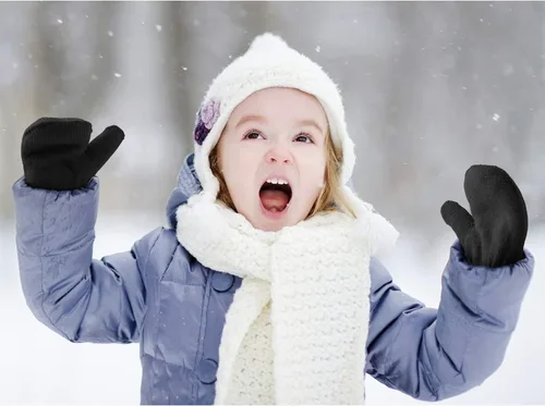 Vista 7 de Boao 12 pares de guantes de invierno para niños pequeños, guantes de punto para niños, guantes mágicos cálidos para niños y niñas, suministros