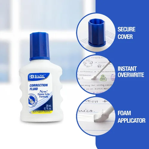 Vista 2 de BAZIC 20 mL / 0.7 fl. oz. Líquido de corrección con cepillo de espuma