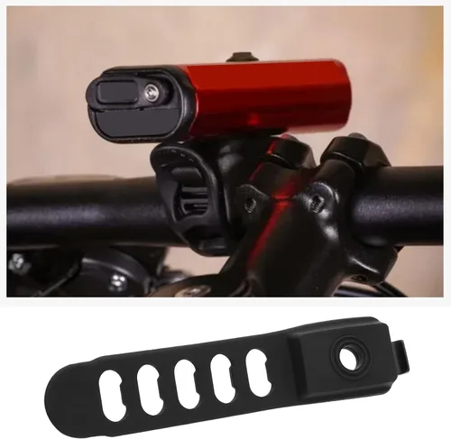 Vista 4 de Correa de goma de repuesto para luz de bicicleta 1-LED-RP-STR-V404 compatible con Lezyne Y9
