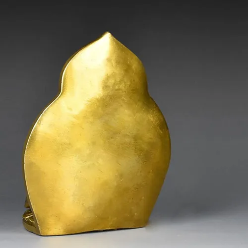 Vista 4 de Estatua de Buda, estatuas de Buda, diosa, meditación de Buda zen, bodhisattva de mil manos, Guan Yin, Buda sentado de 6.4 pulgadas (color: amarillo)