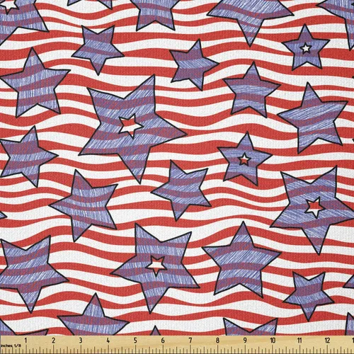 Vista 44 de Ambesonne Tela de circo de The Yard, colorido circo retro como triciclo de equitación de osos, niñas siamesas y artistas, tela de punto elástico