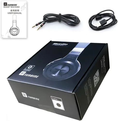 Vista 6 de Bluedio HTCAW001 Audífonos que se ubican alrededor del oído con Bluetooth 4.1, estéreo, inalámbricos. Negro