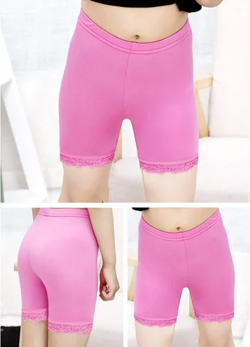 Vista 3 de Auranso Pantalones cortos de baile para niñas de color sólido transpirables (paquete de 6)