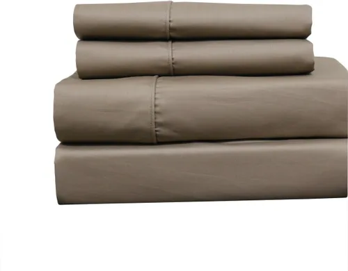 Vista 4 de Solid Blue Top Split King: Sábanas ajustables tamaño King, juego de sábanas de 4 piezas, 100% algodón, 650 hilos, satén, bolsillo profundo