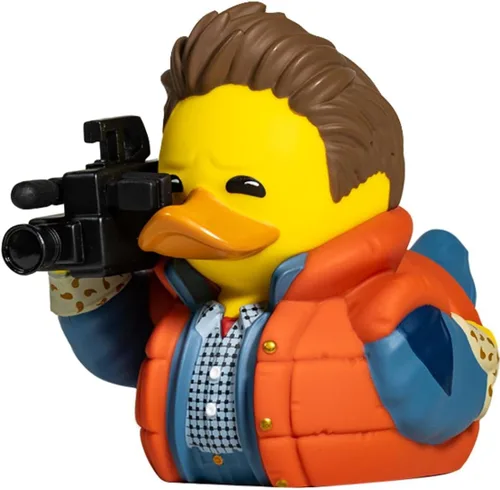 Vista 5 de TUBBZ Edición en caja Doc Brown - Figura coleccionable de pato de goma de vinilo - Producto oficial de Volver al Futuro - TV, películas y videojuegos