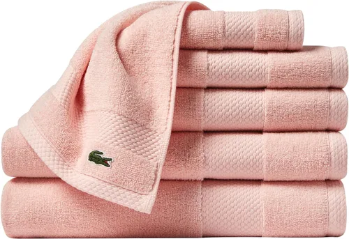 Vista 86 de Lacoste Heritage - Sábana de baño de 100 % algodón Supima, aloe, 35" x 70", altamente absorbente y de secado rápido, toalla de baño súper suave