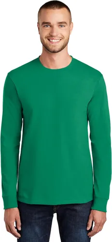 Vista 27 de Port & Company - Camiseta Esencial de Manga Larga Tall. PC61LST Azul acuático