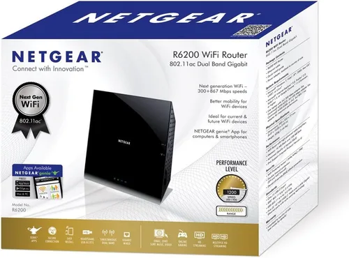 Vista 4 de NETGEAR Router Inalámbrico - AC 1200 Dual Band Gigabit (R6200)