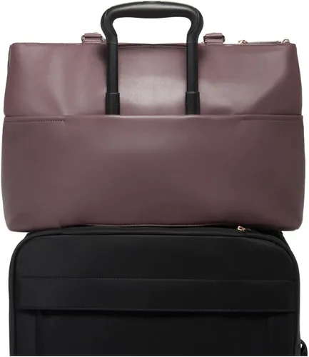 Vista 5 de TUMI - Voyageur Sidney - Bolso de cuero para negocios, color malva oscuro, Malva oscuro