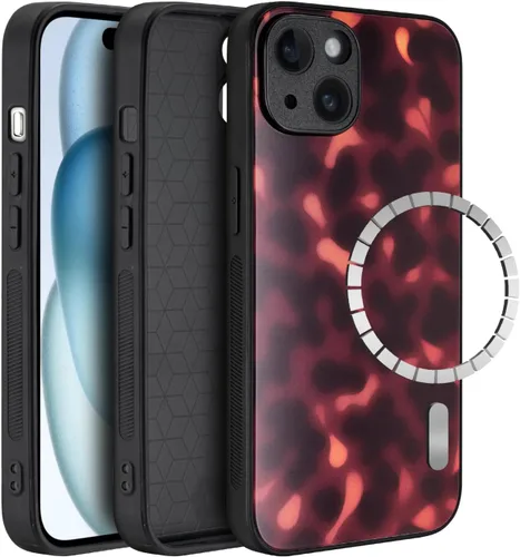 Vista 36 de Funda para iPhone 17 Pro, cubierta delgada de TPU con diseño de caparazón de tortuga ligera para mujeres, soporte para teléfono con protección Carey