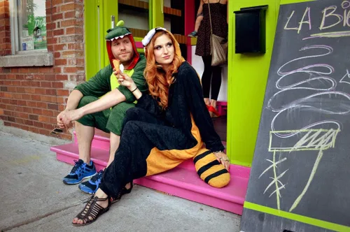 Vista 4 de SAZAC Red Panda Kigurumi - Onesie Jumpsuit Halloween Costume