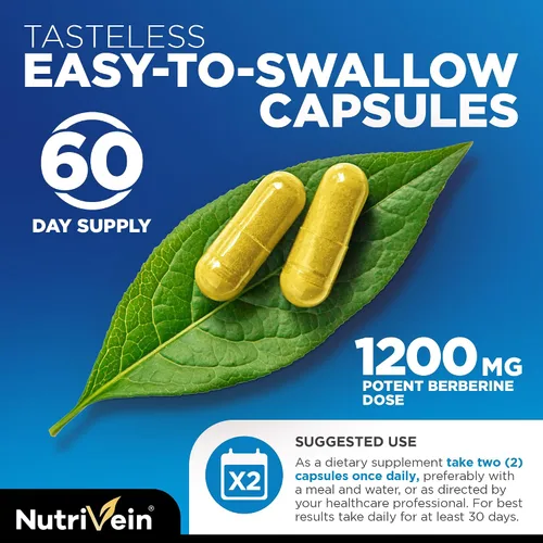 Vista 7 de Nutrivein Suplemento de glutatión liposomal premium, suplemento coreano de Panax ginseng y paquete de suplementos de berberina: glutatión reducido